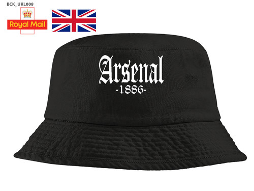 Arsenal unisex black bucket - arsenal,