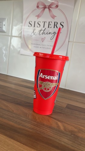 Arsenal red 24oz plastic - fc,