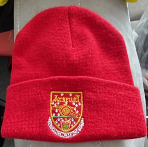 Arsenal red crest knit beanie - arsenal,