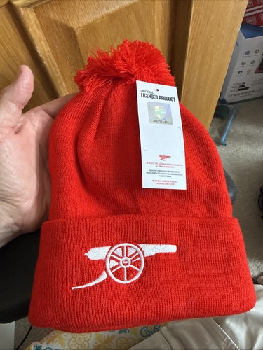 Arsenal bobble hat red - bobble,